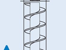 Single Screw Conveyor - Vertical 